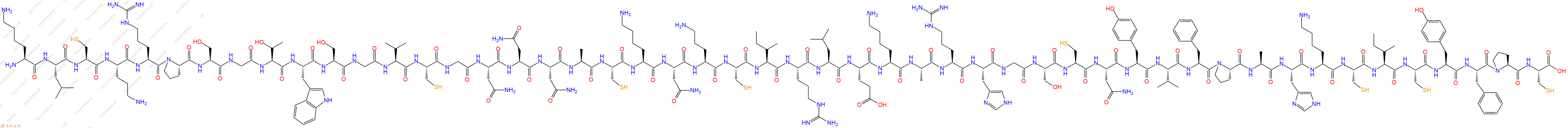 专肽生物产品H2N-Lys-Leu-Cys-Orn-Arg-Pro-Ser-Gly-Thr-Trp-Ser-Gly-Val-Cys-Gly-Asn-Asn-Asn-Ala-Cys-Lys-Asn-Orn-Cys-Ile-Arg-Leu-Glu-Lys-Ala-Arg-His-Gly-Ser-Cys-Asn-Tyr-Val-Phe-Pro-Ala-His-Lys-Cys-Ile-Cys-Tyr-Phe-Pro-Cys-OH