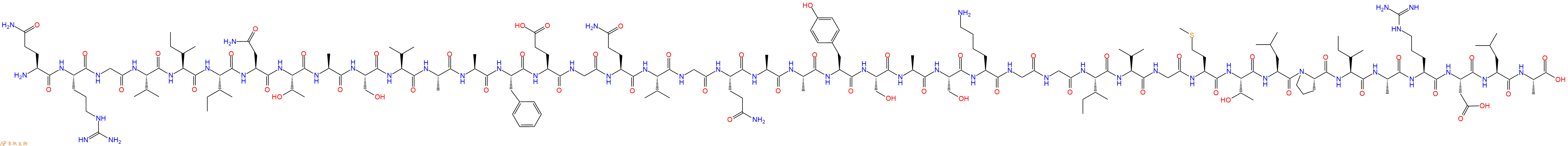 专肽生物产品H2N-Gln-Arg-Gly-Val-Ile-Ile-Asn-Thr-Ala-Ser-Val-Ala-Ala-Phe-Glu-Gly-Gln-Val-Gly-Gln-Ala-Ala-Tyr-Ser-Ala-Ser-Lys-Gly-Gly-Ile-Val-Gly-Met-Thr-Leu-Pro-Ile-Ala-Arg-Asp-Leu-Ala-OH