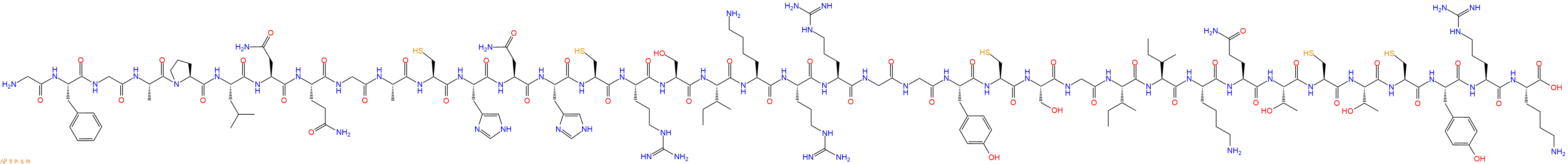 专肽生物产品H2N-Gly-Phe-Gly-Ala-Pro-Leu-Asn-Gln-Gly-Ala-Cys-His-Asn-His-Cys-Arg-Ser-Ile-Lys-Arg-Arg-Gly-Gly-Tyr-Cys-Ser-Gly-Ile-Ile-Lys-Gln-Thr-Cys-Thr-Cys-Tyr-Arg-Lys-OH