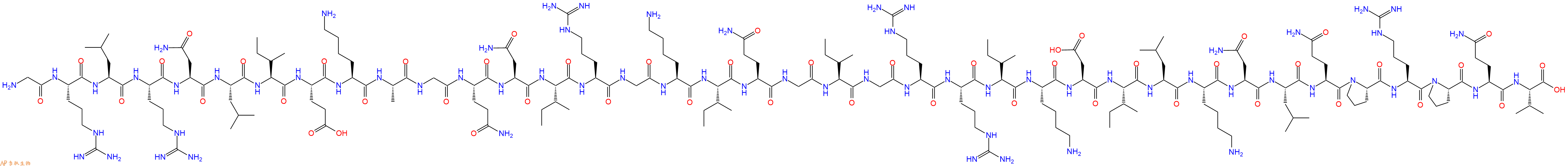 专肽生物产品H2N-Gly-Arg-Leu-Arg-Asn-Leu-Ile-Glu-Lys-Ala-Gly-Gln-Asn-Ile-Arg-Gly-Lys-Ile-Gln-Gly-Ile-Gly-Arg-Arg-Ile-Lys-Asp-Ile-Leu-Lys-Asn-Leu-Gln-Pro-Arg-Pro-Gln-Val-OH