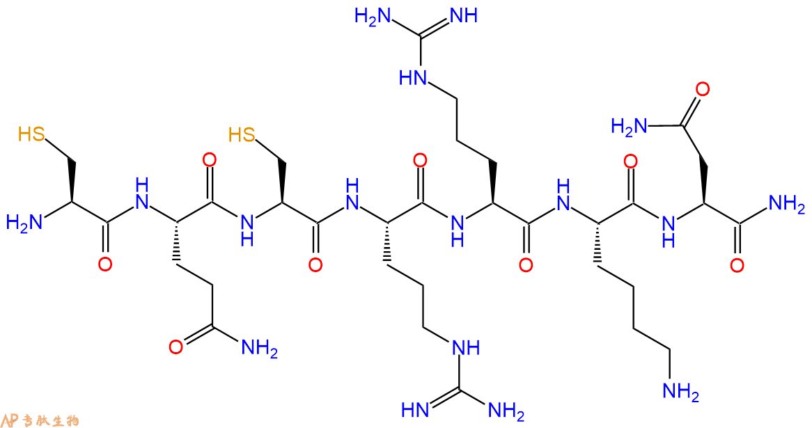 专肽生物产品H2N-Cys-Gln-Cys-Arg-Arg-Lys-Asn-NH2