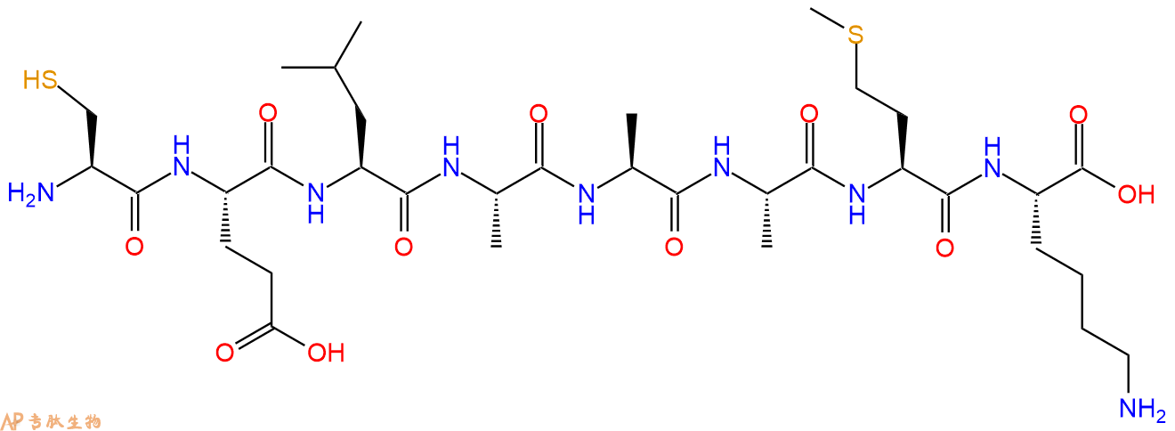 专肽生物产品H2N-Cys-Glu-Leu-Ala-Ala-Ala-Met-Lys-OH
