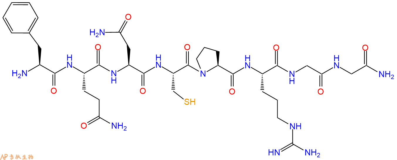 专肽生物产品H2N-Phe-Gln-Asn-Cys-Pro-Arg-Gly-Gly-NH2