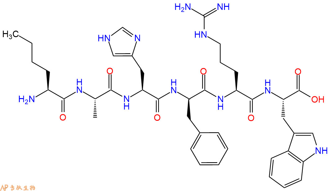 专肽生物产品H2N-Nle-Ala-His-DPhe-Arg-Trp-OH