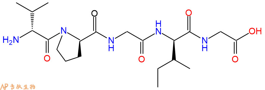 专肽生物产品H2N-DVal-DPro-Gly-DIle-Gly-OH