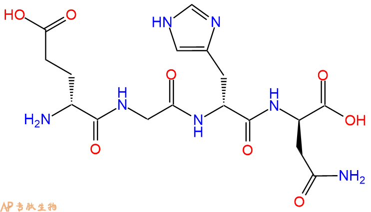 专肽生物产品H2N-DGlu-Gly-DHis-DAsn-OH