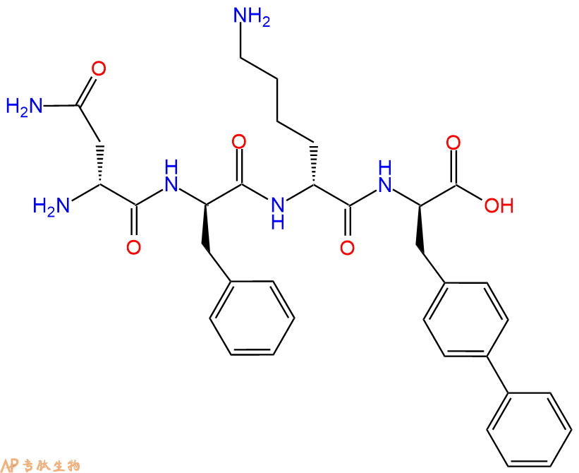 专肽生物产品H2N-DAsn-DPhe-DLys-DBip-OH