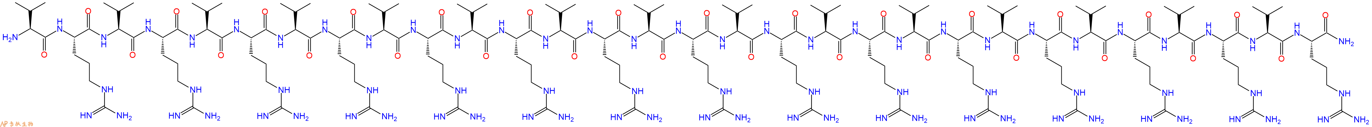专肽生物产品H2N-Val-Arg-Val-Arg-Val-Arg-Val-Arg-Val-Arg-Val-Arg-Val-Arg-Val-Arg-Val-Arg-Val-Arg-Val-Arg-Val-Arg-Val-Arg-Val-Arg-Val-Arg-NH2