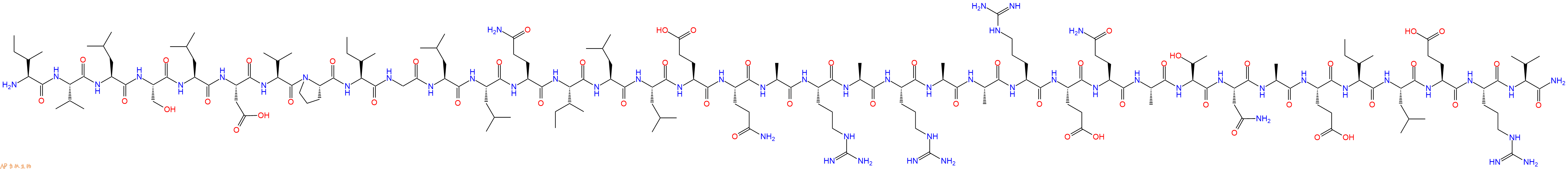 专肽生物产品H2N-Ile-Val-Leu-Ser-Leu-Asp-Val-Pro-Ile-Gly-Leu-Leu-Gln-Ile-Leu-Leu-Glu-Gln-Ala-Arg-Ala-Arg-Ala-Ala-Arg-Glu-Gln-Ala-Thr-Asn-Ala-Glu-Ile-Leu-Glu-Arg-Val-NH2