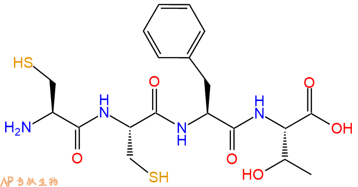 专肽生物产品H2N-Cys-Cys-Phe-Thr-OH