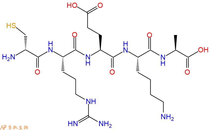 专肽生物产品H2N-DCys-Arg-Glu-Lys-Ala-OH