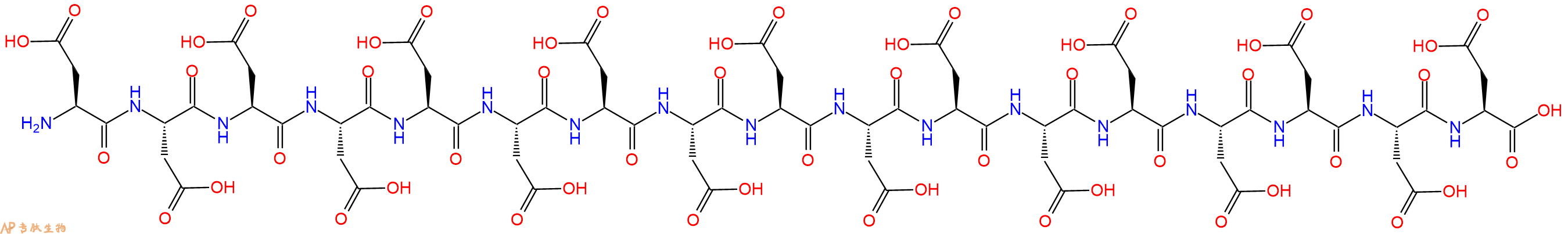 专肽生物产品H2N-Asp-Asp-Asp-Asp-Asp-Asp-Asp-Asp-Asp-Asp-Asp-Asp-Asp-Asp-Asp-Asp-Asp-OH