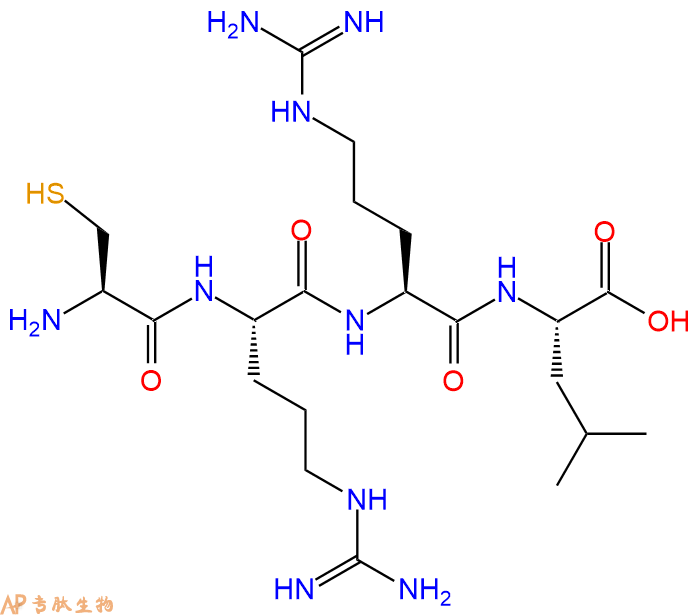 专肽生物产品H2N-Cys-Arg-Arg-Leu-OH