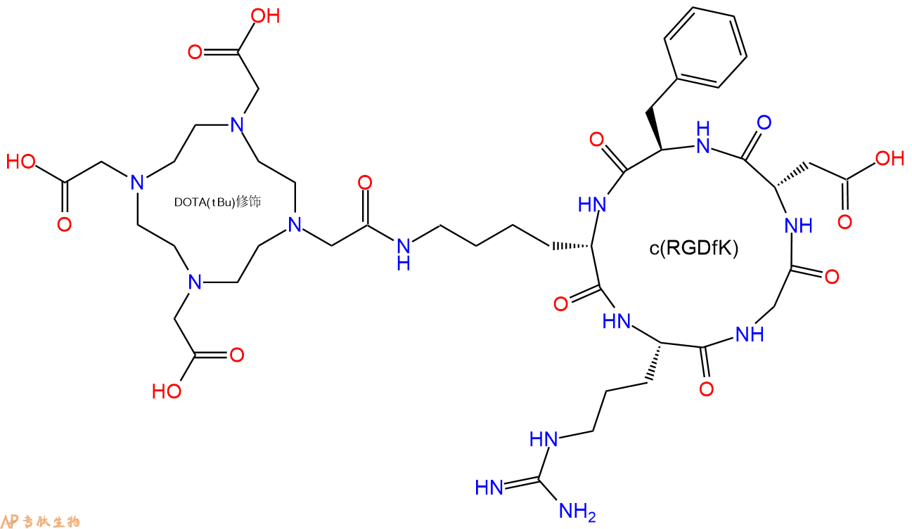 专肽生物产品DOTA-c(RGDfK)、DOTA-cyclo(RGDfK)