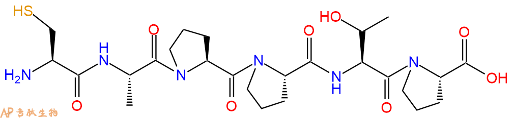 专肽生物产品H2N-Cys-Ala-Pro-Pro-Thr-Pro-OH
