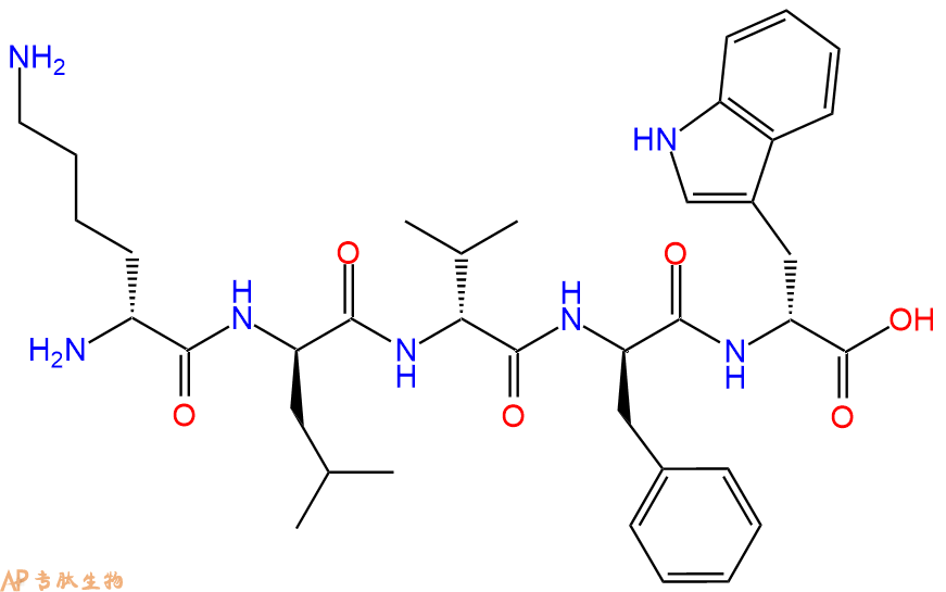 专肽生物产品H2N-DLys-DLeu-DVal-DPhe-DTrp-OH