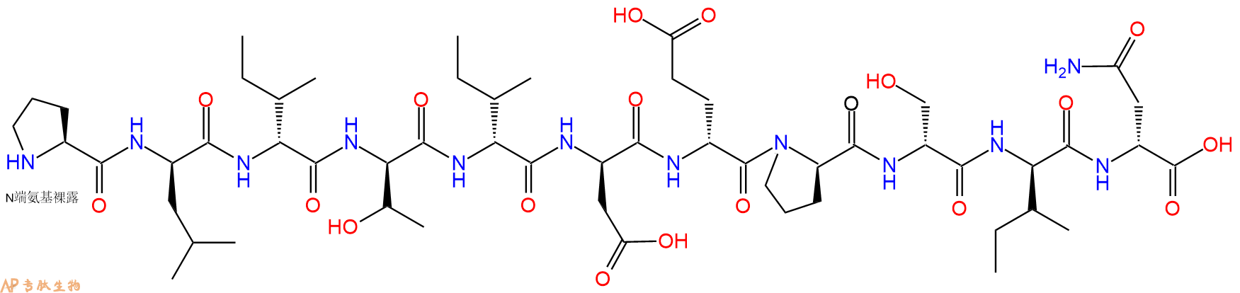 专肽生物产品H2N-Pro-DLeu-DIle-DThr-DIle-DAsp-DGlu-DPro-DSer-DIle-DAsn-OH