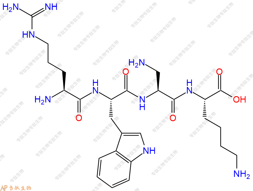 专肽生物产品H2N-Arg-Trp-Dap-Lys-OH