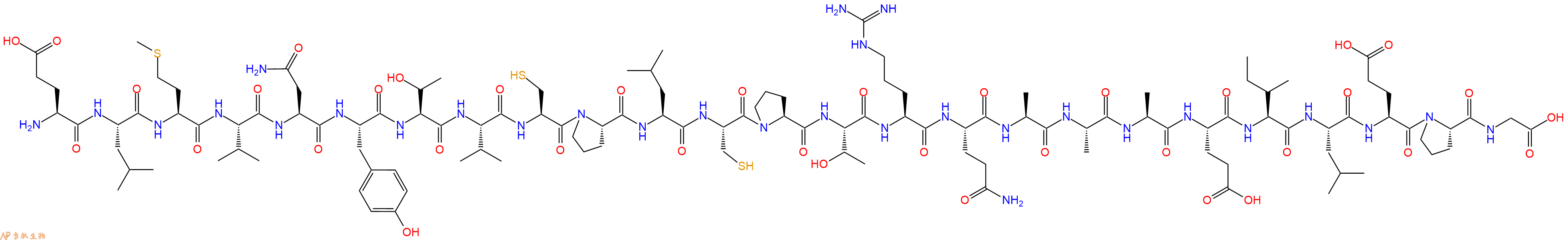 专肽生物产品H2N-Glu-Leu-Met-Val-Asn-Tyr-Thr-Val-Cys-Pro-Leu-Cys-Pro-Thr-Arg-Gln-Ala-Ala-Ala-Glu-Ile-Leu-Glu-Pro-Gly-OH