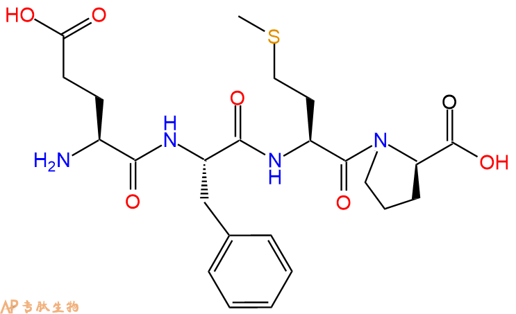专肽生物产品H2N-Glu-Phe-Met-DPro-OH