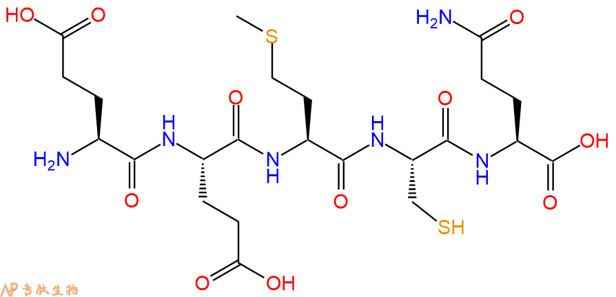 专肽生物产品H2N-Glu-Glu-Met-Cys-Gln-OH