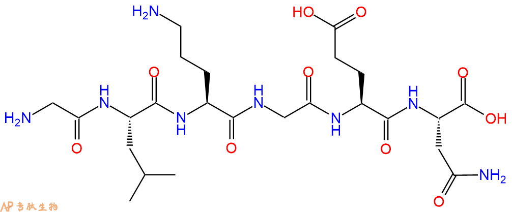 专肽生物产品H2N-Gly-Leu-Orn-Gly-Glu-Asn-OH