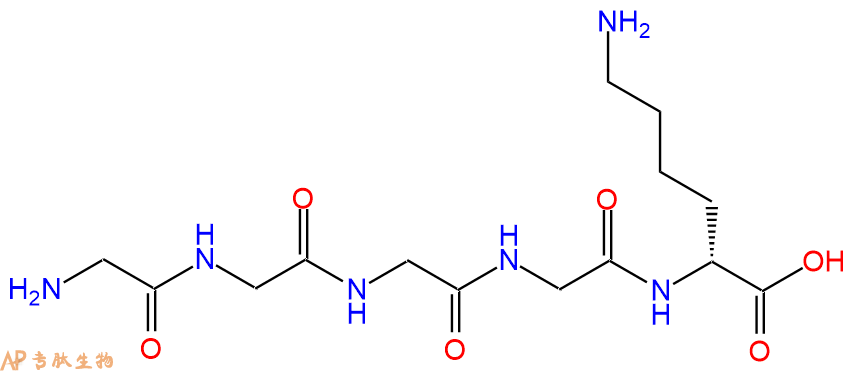 专肽生物产品H2N-Gly-Gly-Gly-Gly-DLys-OH