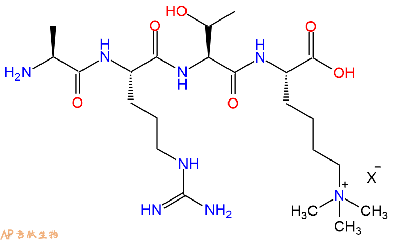 专肽生物产品H2N-Ala-Arg-Thr-Lys(Me)3-OH