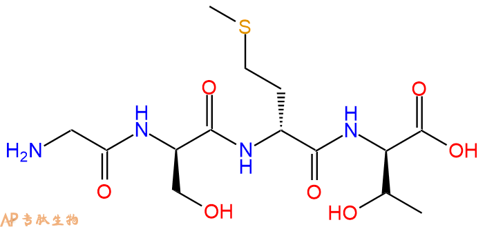专肽生物产品H2N-Gly-DSer-DMet-DThr-OH