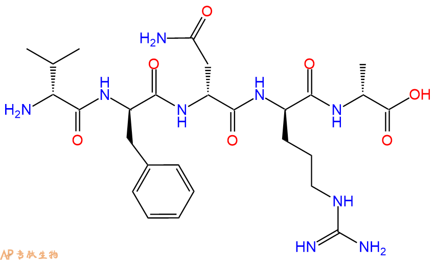 专肽生物产品H2N-DVal-DPhe-DAsn-DArg-DAla-OH