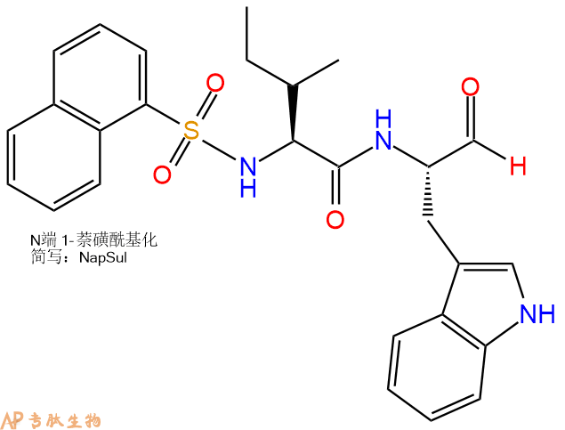 专肽生物产品组织蛋白酶L的选择性和有效抑制剂：1-Naphthalenylsulfonyl-Ile-Trp-aldehyde161709-56-4