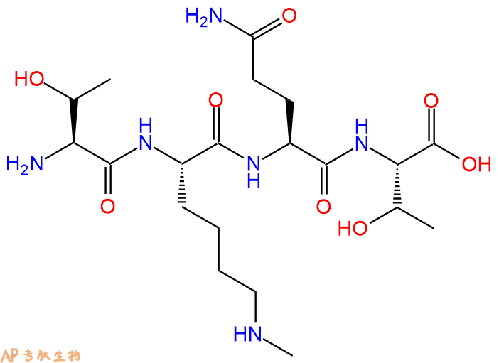 专肽生物产品H2N-Thr-Lys(Me)-Gln-Thr-OH