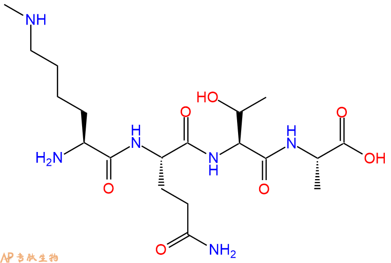 专肽生物产品H2N-Lys(Me)-Gln-Thr-Ala-OH