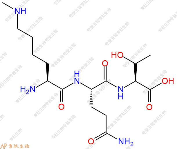 专肽生物产品H2N-Lys(Me)-Gln-Thr-OH