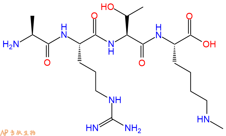 专肽生物产品H2N-Ala-Arg-Thr-Lys(Me)-OH