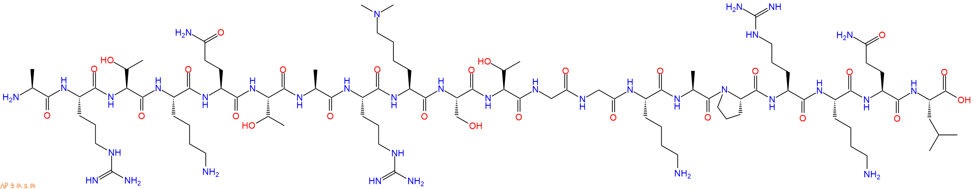 专肽生物产品H2N-Ala-Arg-Thr-Lys-Gln-Thr-Ala-Arg-Lys(Me)2-Ser-Thr-Gly-Gly-Lys-Ala-Pro-Arg-Lys-Gln-Leu-OH