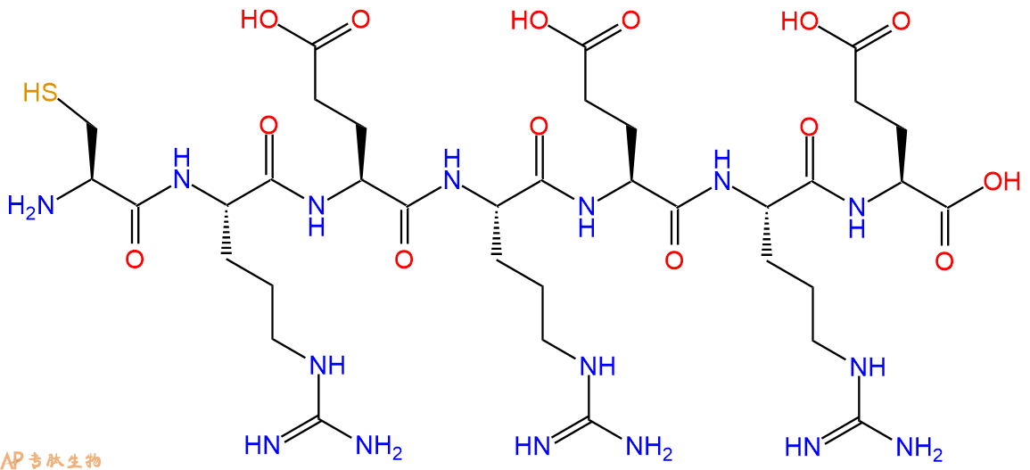 专肽生物产品H2N-Cys-Arg-Glu-Arg-Glu-Arg-Glu-OH