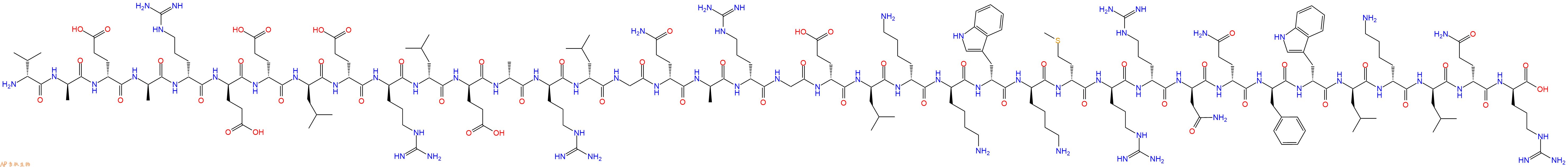 专肽生物产品H2N-DVal-DAla-DGlu-DAla-DArg-DGlu-DGlu-DLeu-DGlu-DArg-DLeu-DGlu-DAla-DArg-DLeu-Gly-DGln-DAla-DArg-Gly-DGlu-DLeu-DLys-DLys-DTrp-DLys-DMet-DArg-DArg-DAsn-DGln-DPhe-DTrp-DLeu-DLys-DLeu-DGln-DArg-OH