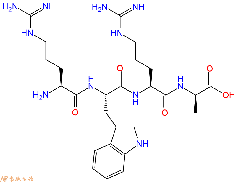 专肽生物产品H2N-Arg-Trp-Arg-DAla-OH