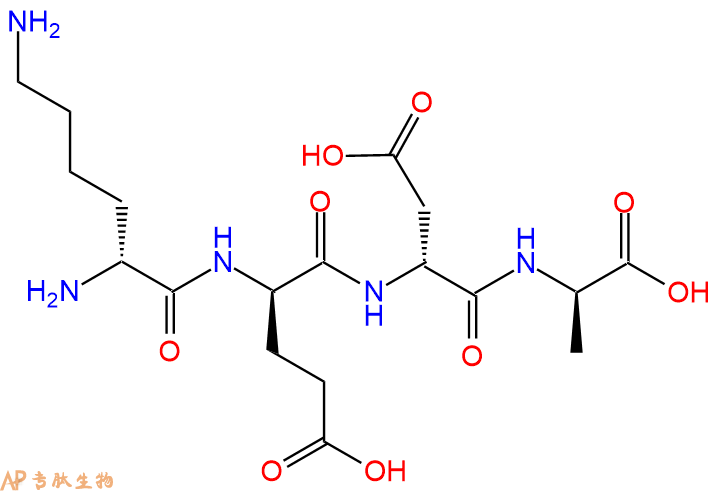专肽生物产品H2N-DLys-DGlu-DAsp-DAla-OH