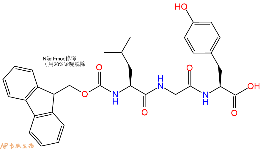 专肽生物产品Fmoc-Leu-Gly-Tyr-OH