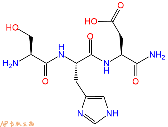 专肽生物产品H2N-Ser-His-Asp-NH2