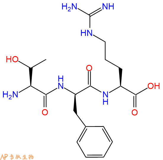 专肽生物产品H2N-Thr-DPhe-Arg-OH