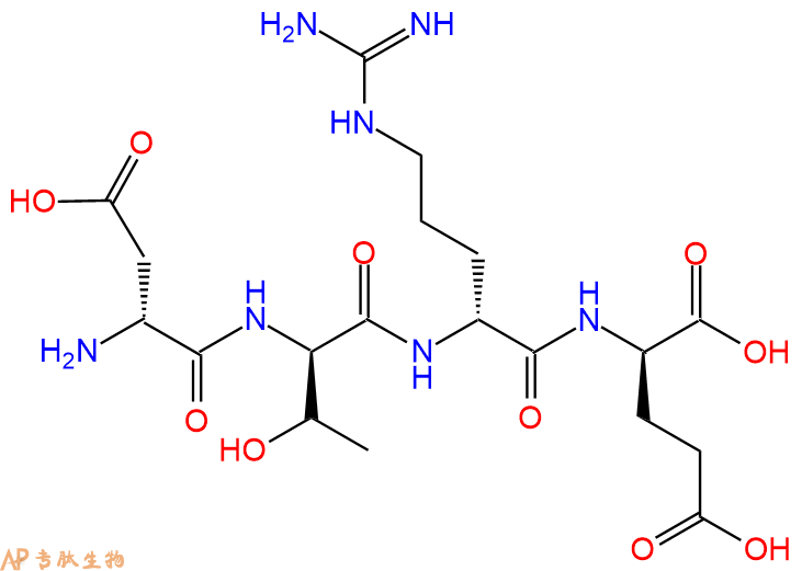 专肽生物产品H2N-DAsp-DThr-DArg-DGlu-OH