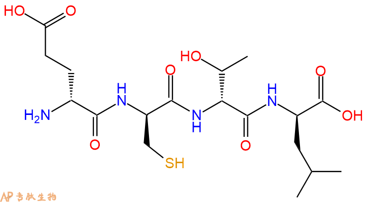 专肽生物产品H2N-DGlu-DCys-DThr-DLeu-OH