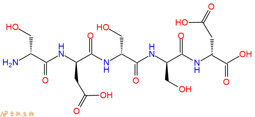 专肽生物产品H2N-DSer-DAsp-DSer-DSer-DAsp-OH