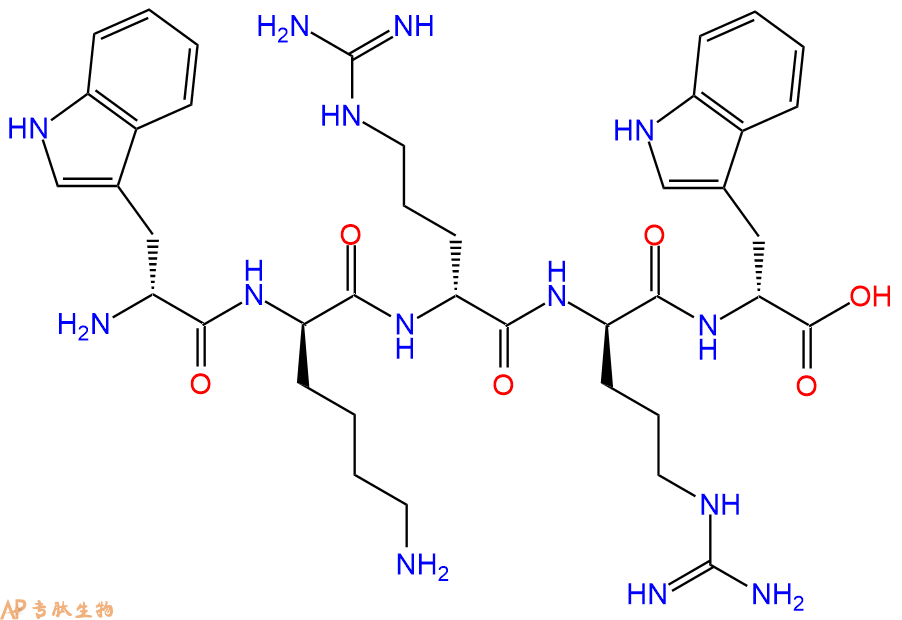 专肽生物产品H2N-DTrp-DLys-DArg-DArg-DTrp-OH