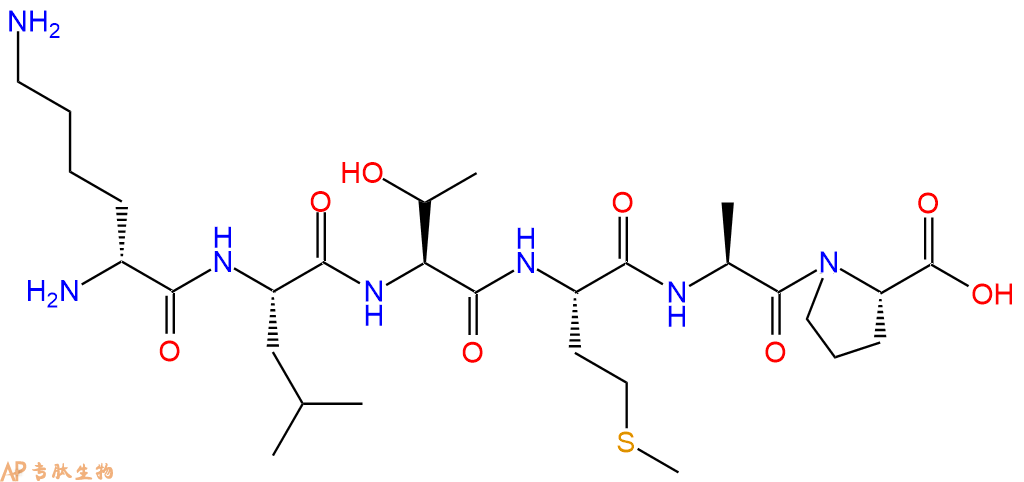 专肽生物产品H2N-DLys-Leu-Thr-Met-Ala-Pro-OH