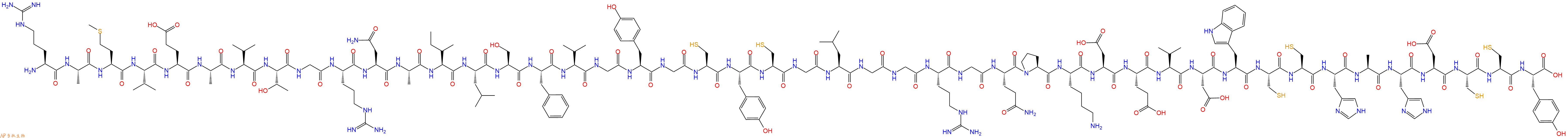 专肽生物产品H2N-Arg-Ala-Met-Val-Glu-Ala-Val-Thr-Gly-Arg-Asn-Ala-Ile-Leu-Ser-Phe-Val-Gly-Tyr-Gly-Cys-Tyr-Cys-Gly-Leu-Gly-Gly-Arg-Gly-Gln-Pro-Lys-Asp-Glu-Val-Asp-Trp-Cys-Cys-His-Ala-His-Asp-Cys-Cys-Tyr-OH
