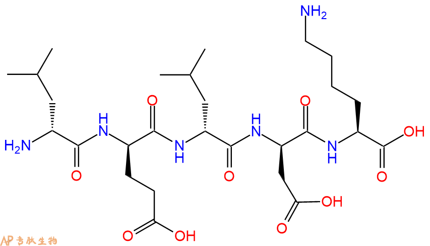专肽生物产品H2N-DLeu-DGlu-DLeu-DAsp-Lys-OH